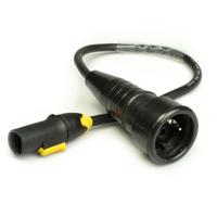 MagicFX PowerCON True1 male naar Schuko female stroomkabel 0,5m - thumbnail