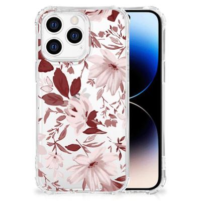 Back Cover iPhone 14 Pro Watercolor Flowers Back Cover iPhone 14 Pro Watercolor Flowers