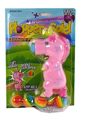 Plopper eenhoorn, incl. 6 balletjes