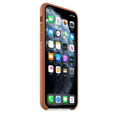 Apple leather case iPhone 11 Pro Max Saddle Brown