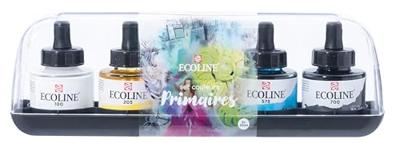 Inkt talens ecoline met pipet primary set a 5 ass