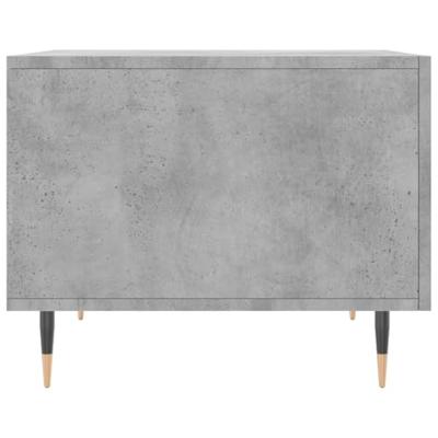 Salontafels 2 st 50x50x40 cm bewerkt hout betongrijs