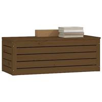 Opbergbox honingbruin 89x36,5x33 cm massief grenenhout - thumbnail
