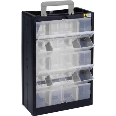 Allit 466260 Opbergkast voor kleine onderdelen VarioPlus DrawBox C 40 (b x h x d) 300 x 465 x 155 mm Zwart, Grijs 1 stuk(s) Allit 466260 Opbergkast voor kleine onderdelen VarioPlus DrawBox C 40 (b x h x d) 300 x 465 x 155 mm Zwart, Grijs 1 stuk(s)