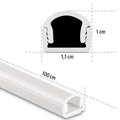 Hama kabelgoot zelfklevend halfrond 100x1.1x1 cm 4 stuks pvc/wit Hama kabelgoot zelfklevend halfrond 100x1.1x1 cm 4 stuks pvc/wit