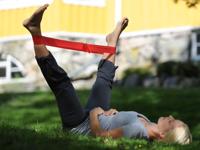 Sissel Fitband 2m Medium Rood + Clip - thumbnail