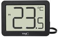 TFA Dostmann Digitales Innen-Außen-Thermometer Thermometer Zwart - thumbnail