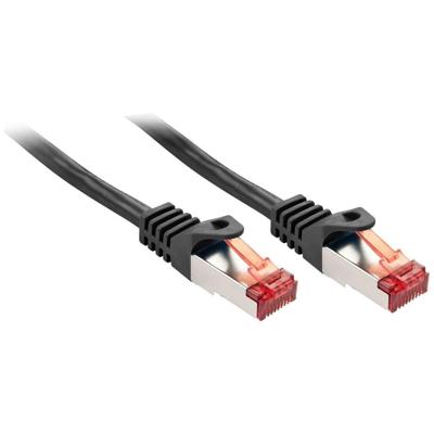 LINDY 47377 RJ45 Netwerkkabel, patchkabel CAT 6 S/FTP 7.50 m Zwart Afgeschermd 1 stuk(s)