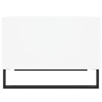 Salontafel 60x50x36,5 cm bewerkt hout wit - thumbnail
