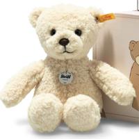 Teddybeer met koffer 21 cm voor kinderen STEIFF MILA beige - thumbnail
