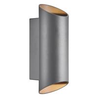 Enzo Nordlux wandlamp nico rond 2x gu10 antraciet ip54 - 4800918 - thumbnail