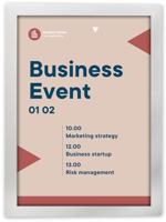 Europel zelfklevend kader ft A4, zilver, pak van 2 stuks - thumbnail