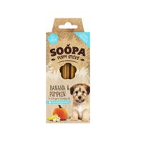Soopa Puppy Sticks met banaan & pompoen hondensnack (100 gr) Per 5 - thumbnail