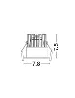 Lyora Witte inbouwspotBlade Ø 7,8cm - 9232116 - thumbnail