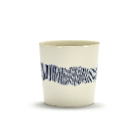 SERAX - Feast by Ottolenghi - Koffiekopje 0,25l wit Swirl-Stripes - thumbnail