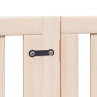 Hondenhek inklapbaar met deur 12 panelen 600 cm populierenhout - thumbnail
