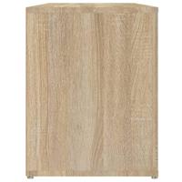 Schoenenrek 100x35x45 cm bewerkt hout sonoma eikenkleurig - thumbnail