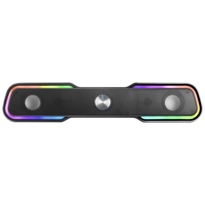 Mars Gaming MSBX Zwart, RGB Soundbar, Bluethooth 5.0+Jack 3.5, DSP Sound 10W