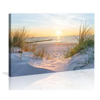 Schilderij Duinen Strand Ingelijst 120x80cm XXL - thumbnail
