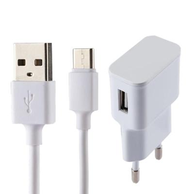 5V 2.1a intelligente identificatie USB-oplader met 1 m USB naar USB-C / opladen kabel van Type-C, EU Plug, voor Galaxy S8 & S8 PLUS / LG G6 / Huawei P