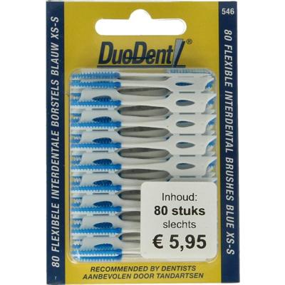 Duodent Flexibele Interdentale Borstels Blauw XS-S