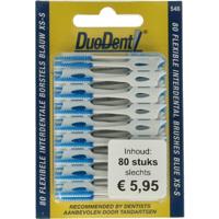 Duodent Flexibele Interdentale Borstels Blauw XS-S - thumbnail
