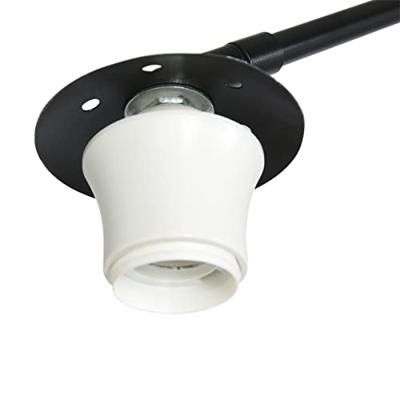 Steinhauer BooglampSparkled Light zwart met bamboe kap - 3788ZW