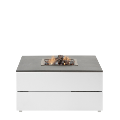 Cosipure 100 white frame / grey top 100x100x50 cm - Numansdorp Showmodel- - Aluminium- Cosi Fires Cosipure 100 white frame / grey top 100x100x50 cm - Numansdorp Showmodel- - Aluminium- Cosi Fires