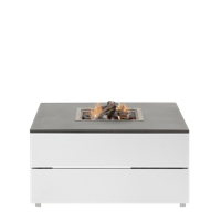 Cosipure 100 white frame / grey top 100x100x50 cm - Numansdorp Showmodel- - Aluminium- Cosi Fires - thumbnail