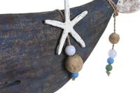 Decoratieve figuren DKD Home Decor Blauw Hars Mangohout (37 x 11 x 39 cm) - thumbnail