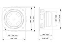 Lavoce FSN020.72 2 inch 5 cm Breedband-luidspreker 15 W 8 Ω - thumbnail
