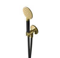 Handdouche Hotbath Cobber Met Doucheslang En Wanduitlaat Geborsteld Messing PVD - thumbnail