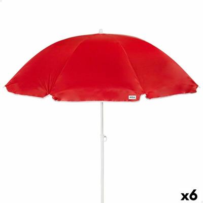 Parasol Aktive UV50 Ø 220 cm Polyester Metaal 220 x 209 x 220 cm (6 Stuks)