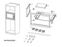 Panasonic Einbaurahmen Magnetronhouder RVS Geschikt voor inbouw - thumbnail