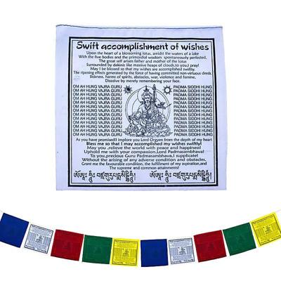 Tibetaanse Gebedsvlaggen Guru Rinpoche van Katoen Tibetaanse Gebedsvlaggen Guru Rinpoche van Katoen