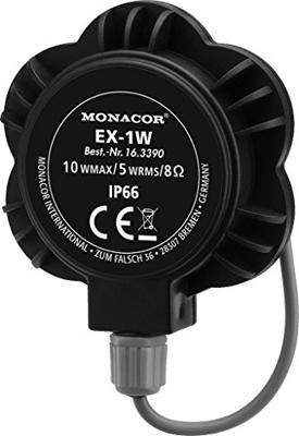 Monacor EX-1W Exciter-luidspreker 10 W 8 Ω Zwart, Zilver 1 stuk(s) Monacor EX-1W Exciter-luidspreker 10 W 8 Ω Zwart, Zilver 1 stuk(s)