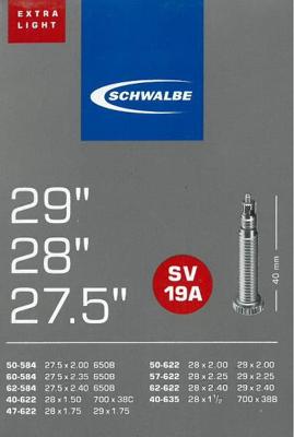 Schwalbe binnenband 27.5/29 x 1.5/2.4 (40/62 584/635) FV 40 mm