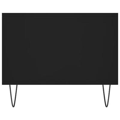 Salontafel 102x50x40 cm bewerkt hout zwart Salontafel 102x50x40 cm bewerkt hout zwart