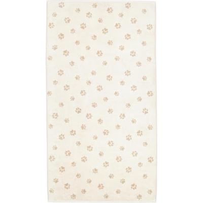 Cawö Cawo We love Dogs gemustert 6247 Badlaken 80x150 natur/beige
