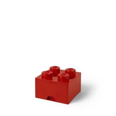 Room Copenhagen LEGO Brick Drawer 4 Rood opbergdoos Room Copenhagen LEGO Brick Drawer 4 Rood opbergdoos