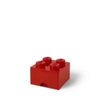 Room Copenhagen LEGO Brick Drawer 4 Rood opbergdoos - thumbnail