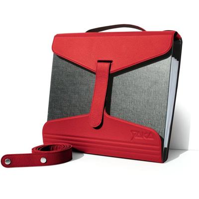 Yaka mappendrager, rood leder Yaka mappendrager, rood leder