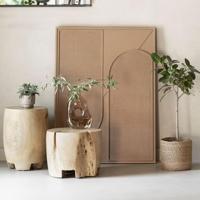 MUST Living Wanddecoratie 'Elyn' Jute, 102 x 76cm, kleur Bruin - thumbnail