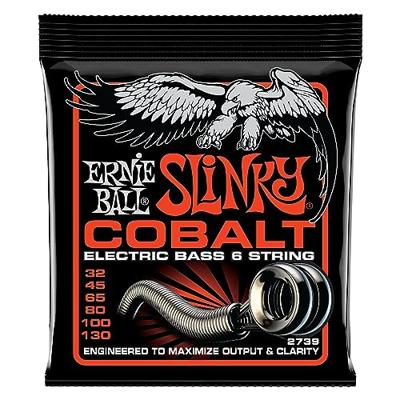 Ernie Ball 2739 Slinky Cobalt 032-130 snarenset voor 6-snarige elektrische basgitaar