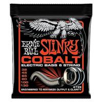 Ernie Ball 2739 Slinky Cobalt 032-130 snarenset voor 6-snarige elektrische basgitaar - thumbnail