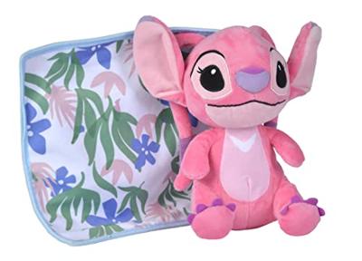 Disney Lilo & Stitch pluchen knuffel Blankee Angel met doudou - 25 cm