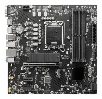 Moederbord MSI PRO B760M-P DDR4 LGA1700 LGA 1700 Intel Intel B760 Moederbord MSI PRO B760M-P DDR4 LGA1700 LGA 1700 Intel Intel B760