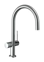 Hansgrohe Talis M54 ééngreeps keukenmengkraan 220 met stopkraan voor vaatwasser, chroom - thumbnail