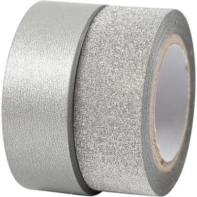Creativ Company Masking tape zilver 2m, 2st.