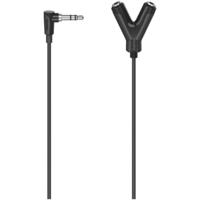 Hama Audioadapter 3,5-mm-jack-stekker - 2 X 3,5-mm-jack-kop. Stereo - thumbnail